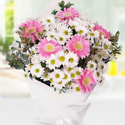 Papatya ve Gerbera Buketi